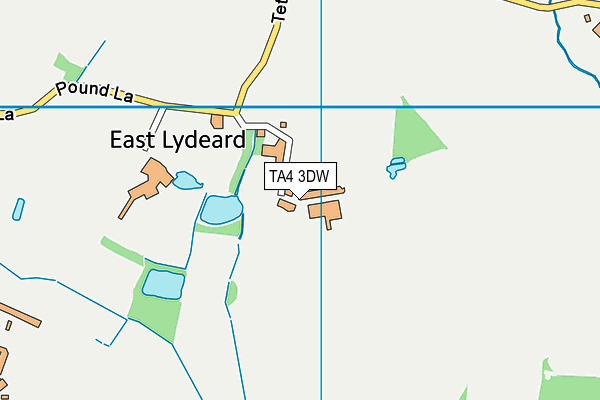 TA4 3DW map - OS VectorMap District (Ordnance Survey)