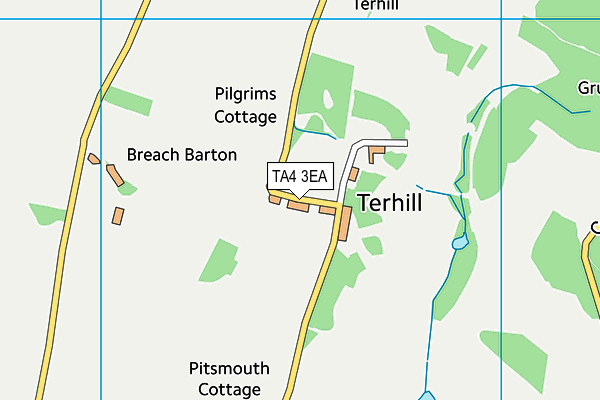 TA4 3EA map - OS VectorMap District (Ordnance Survey)