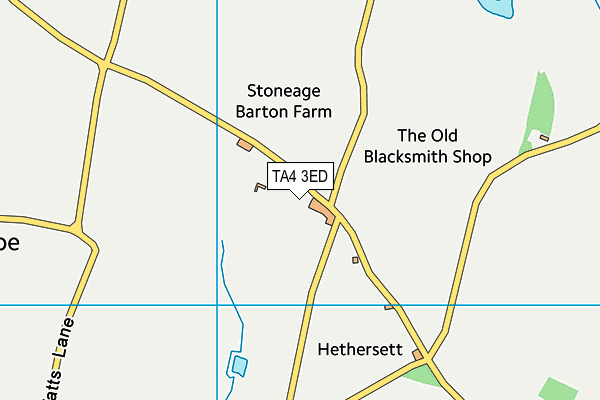 TA4 3ED map - OS VectorMap District (Ordnance Survey)