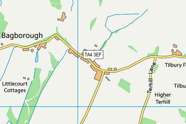 TA4 3EF map - OS VectorMap District (Ordnance Survey)