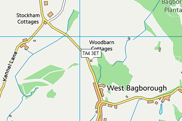 TA4 3ET map - OS VectorMap District (Ordnance Survey)