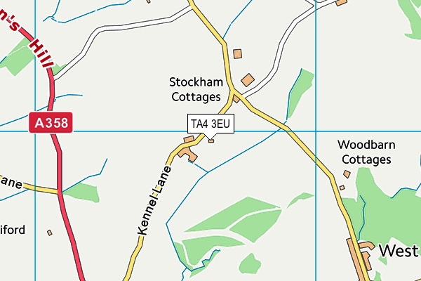 TA4 3EU map - OS VectorMap District (Ordnance Survey)