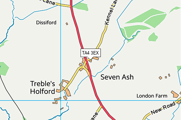 TA4 3EX map - OS VectorMap District (Ordnance Survey)