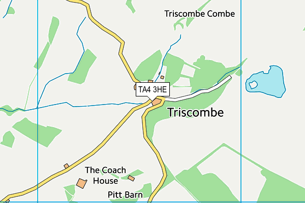 TA4 3HE map - OS VectorMap District (Ordnance Survey)