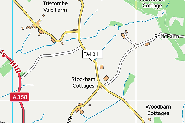 TA4 3HH map - OS VectorMap District (Ordnance Survey)
