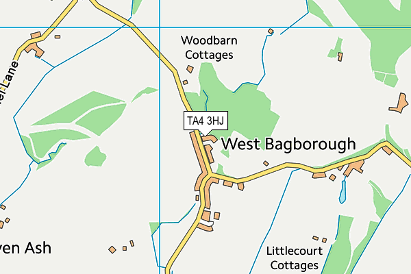 TA4 3HJ map - OS VectorMap District (Ordnance Survey)