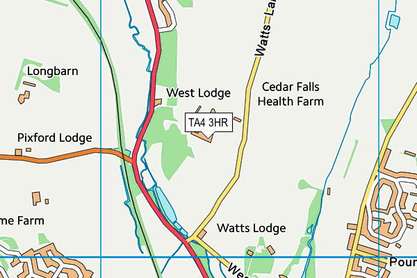 Wombat Cc (Bishops Lydeard Cricket Field) map (TA4 3HR) - OS VectorMap District (Ordnance Survey)