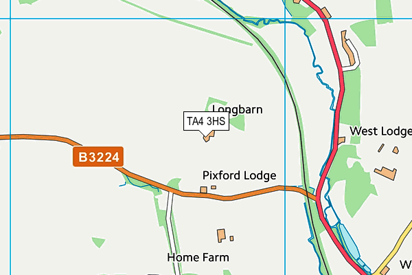 TA4 3HS map - OS VectorMap District (Ordnance Survey)