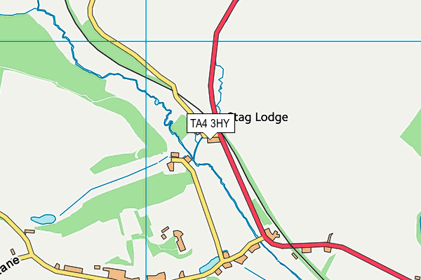 TA4 3HY map - OS VectorMap District (Ordnance Survey)