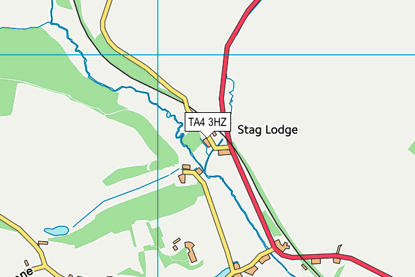 TA4 3HZ map - OS VectorMap District (Ordnance Survey)