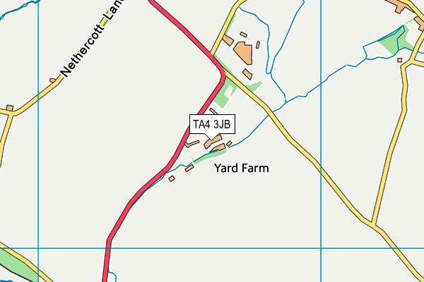 TA4 3JB map - OS VectorMap District (Ordnance Survey)