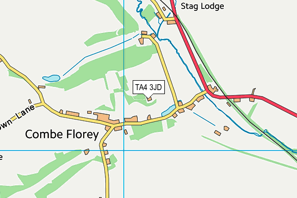 TA4 3JD map - OS VectorMap District (Ordnance Survey)