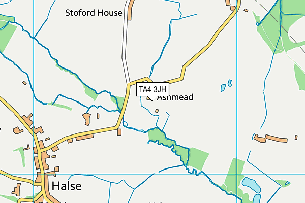 TA4 3JH map - OS VectorMap District (Ordnance Survey)