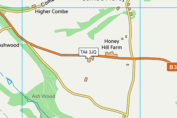 TA4 3JQ map - OS VectorMap District (Ordnance Survey)