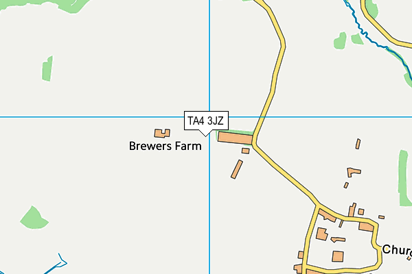 TA4 3JZ map - OS VectorMap District (Ordnance Survey)