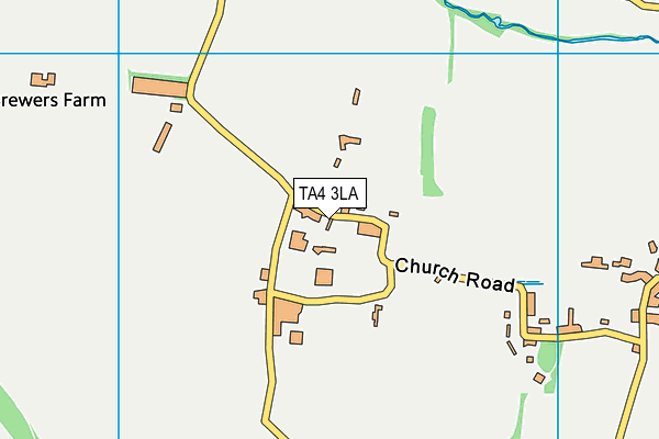 TA4 3LA map - OS VectorMap District (Ordnance Survey)