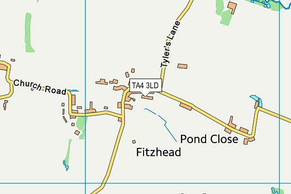 TA4 3LD map - OS VectorMap District (Ordnance Survey)