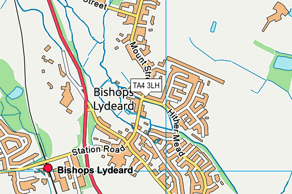 TA4 3LH map - OS VectorMap District (Ordnance Survey)