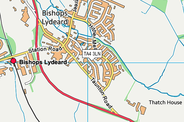 TA4 3LN map - OS VectorMap District (Ordnance Survey)