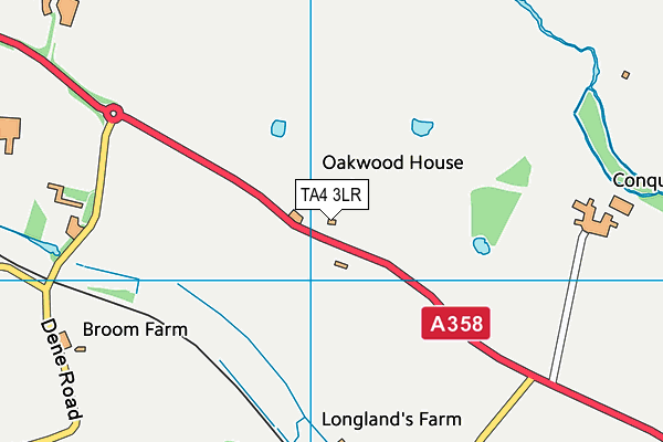 TA4 3LR map - OS VectorMap District (Ordnance Survey)