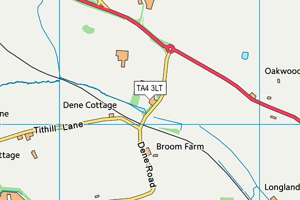 TA4 3LT map - OS VectorMap District (Ordnance Survey)