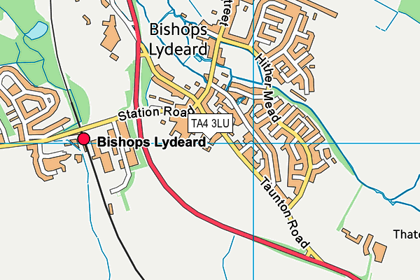 TA4 3LU map - OS VectorMap District (Ordnance Survey)