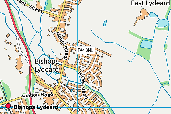 TA4 3NL map - OS VectorMap District (Ordnance Survey)