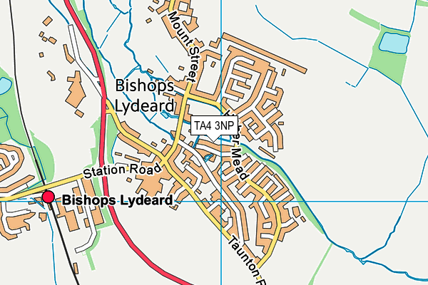 TA4 3NP map - OS VectorMap District (Ordnance Survey)