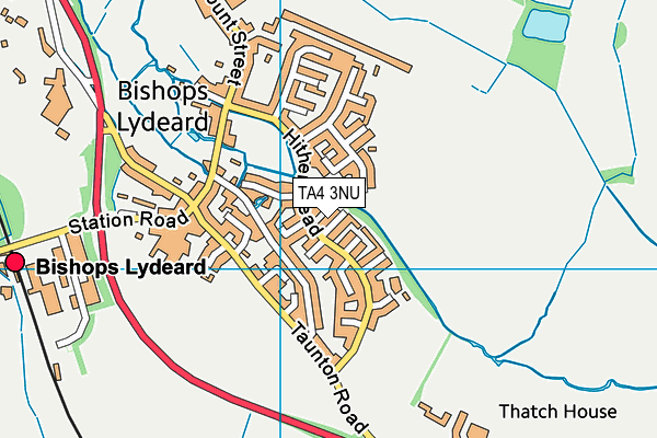 TA4 3NU map - OS VectorMap District (Ordnance Survey)