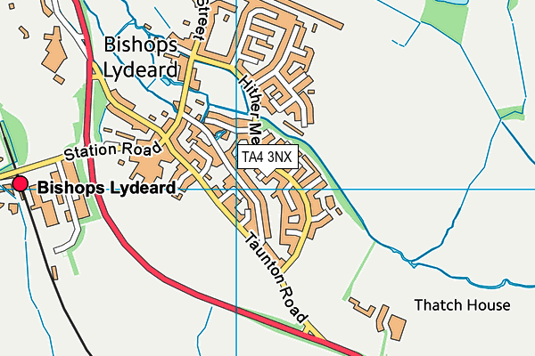 TA4 3NX map - OS VectorMap District (Ordnance Survey)