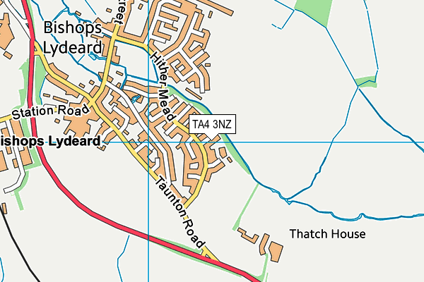 TA4 3NZ map - OS VectorMap District (Ordnance Survey)