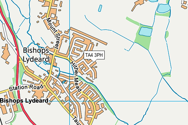 TA4 3PH map - OS VectorMap District (Ordnance Survey)