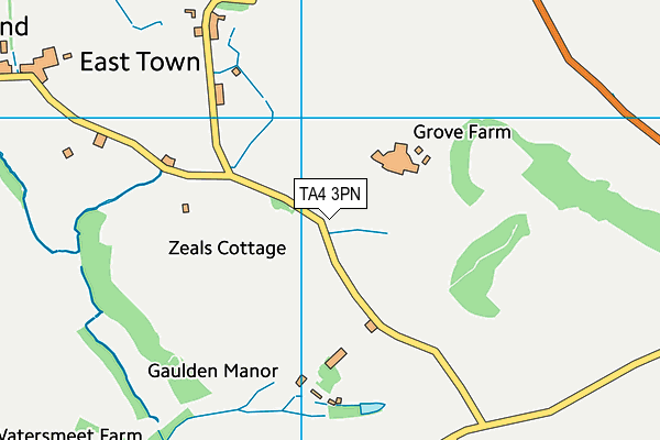 TA4 3PN map - OS VectorMap District (Ordnance Survey)