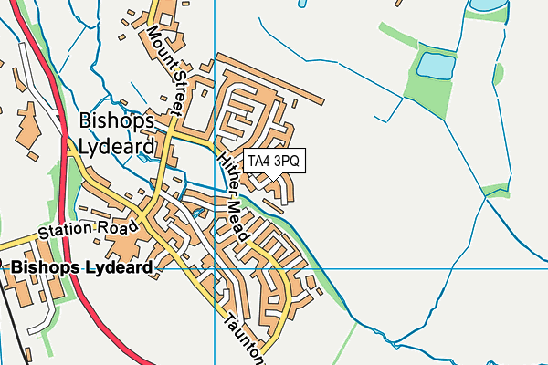 TA4 3PQ map - OS VectorMap District (Ordnance Survey)