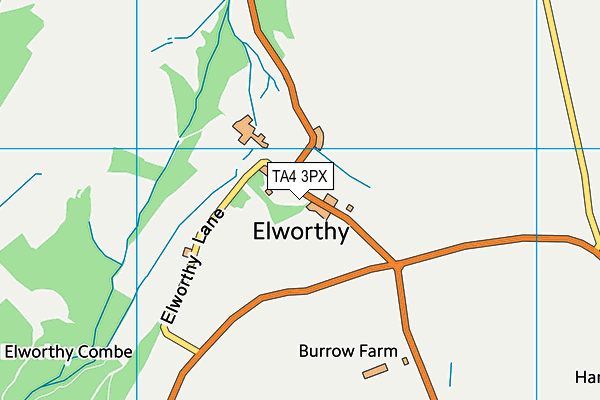 TA4 3PX map - OS VectorMap District (Ordnance Survey)