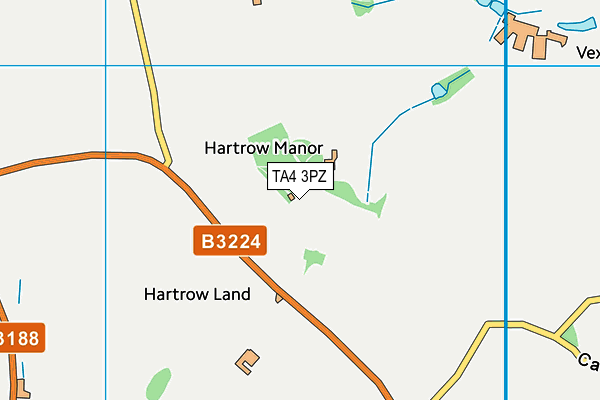 TA4 3PZ map - OS VectorMap District (Ordnance Survey)