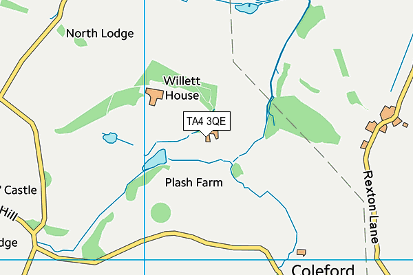 TA4 3QE map - OS VectorMap District (Ordnance Survey)