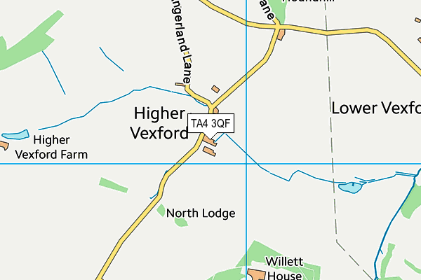 TA4 3QF map - OS VectorMap District (Ordnance Survey)