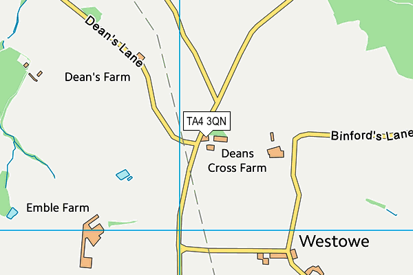 TA4 3QN map - OS VectorMap District (Ordnance Survey)