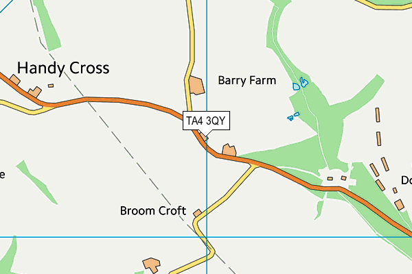 TA4 3QY map - OS VectorMap District (Ordnance Survey)