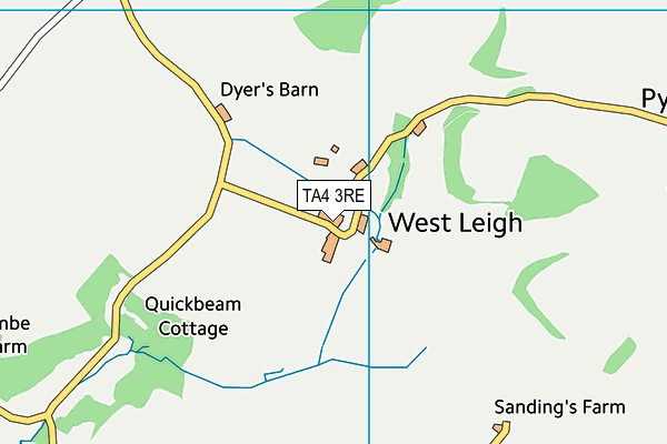 TA4 3RE map - OS VectorMap District (Ordnance Survey)