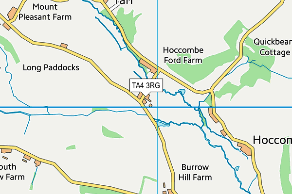 TA4 3RG map - OS VectorMap District (Ordnance Survey)