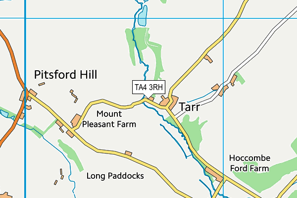 TA4 3RH map - OS VectorMap District (Ordnance Survey)