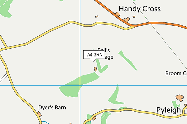 TA4 3RN map - OS VectorMap District (Ordnance Survey)