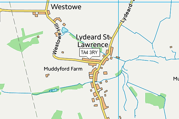 TA4 3RY map - OS VectorMap District (Ordnance Survey)