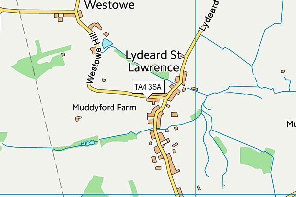 TA4 3SA map - OS VectorMap District (Ordnance Survey)