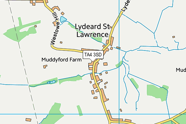 TA4 3SD map - OS VectorMap District (Ordnance Survey)