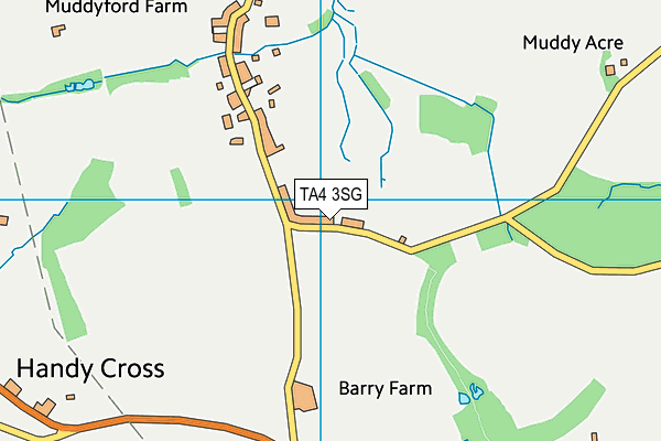 TA4 3SG map - OS VectorMap District (Ordnance Survey)