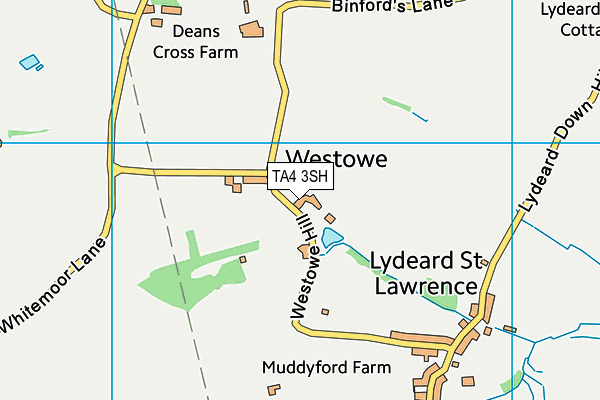 Lydeard St Lawrence Cricket Club map (TA4 3SH) - OS VectorMap District (Ordnance Survey)