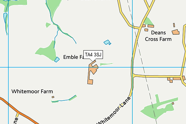 TA4 3SJ map - OS VectorMap District (Ordnance Survey)